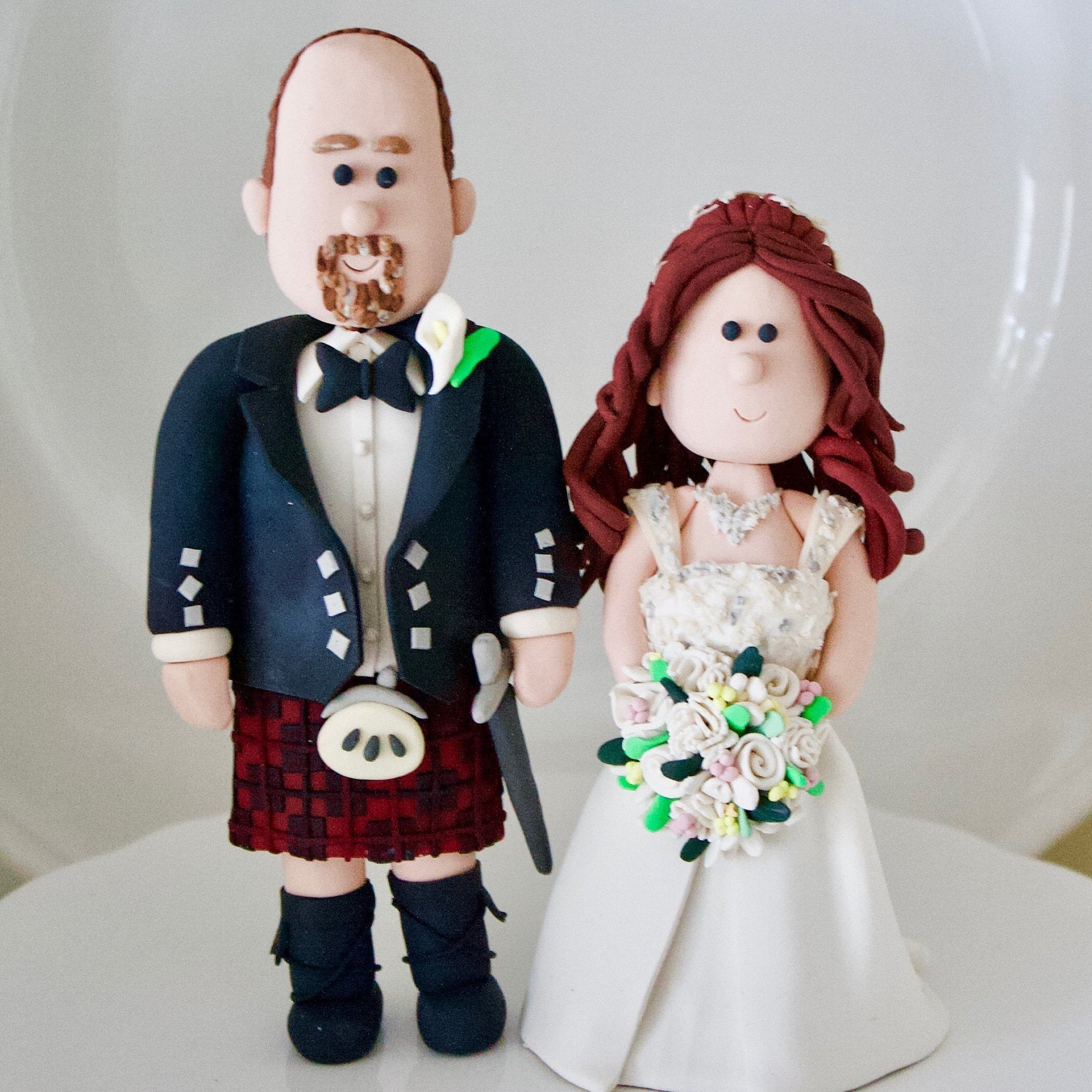 Scottish wedding cake topper Kilt Wedding Cake Topper Etsy