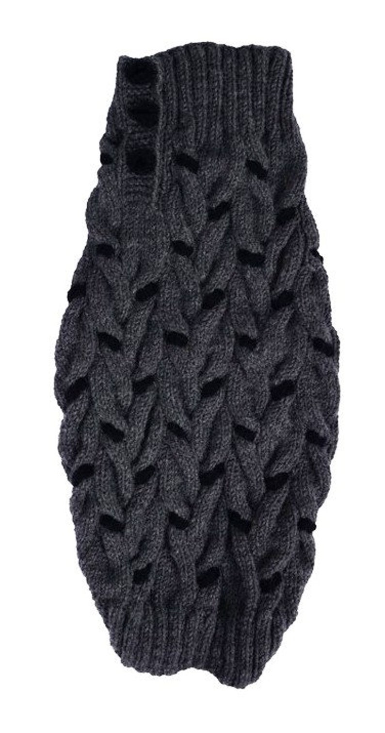 other colors are possible hand knitted to the size of your dog warm dog pet winter sweater jumper made to measure multi cable knit