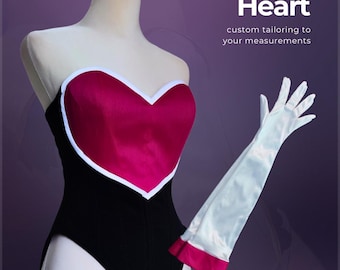 Pink & Black Bunny Suit: Custom Corset Cosplay Costume
