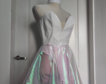Traje de conejita inspirado en Holli Would, disfraz de conejita retro glamuroso, body corsé, cosplay pin-up