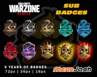 Call of Duty Warzone Ranked Sub Badges