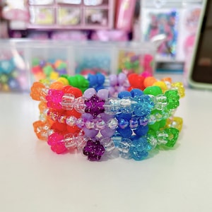 Rainbow kandi mini rotating cuff
