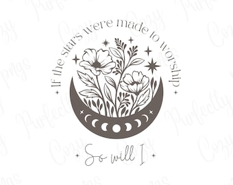 Als de sterren bedoeld waren om te aanbidden, zal ik dat ook doen, christelijke png, aanbidding png, sterren png, png ontwerp, png download, sublimatie, warmteoverdrachten