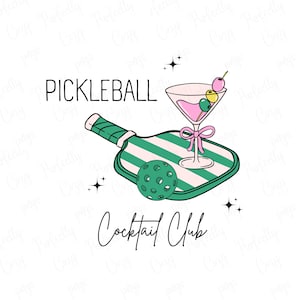 Pickleball png, png design, pickleball, cocktail png, sports png, png download, sublimation, heat transfers, DTF, pickleball club, cocktails