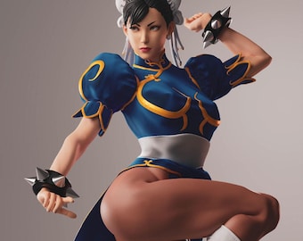 Chun-Li - 3D printed resin figure kit for assembly and painting - Fan Art