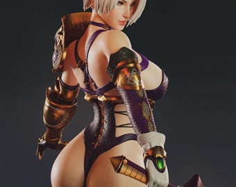 Ivy Valentine - Soulcalibur - 3D printed resin figure kit for assembly and painting - Fan Art