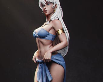 Kida Nedakh Figure, Princess of Atlantis - 3D printed resin figure kit for assembly and painting - Fan Art
