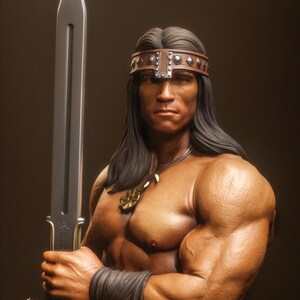 Conan the Barbarian – The Legendary hero of Cimmeria - 3D printed resin figure kit for assembly and painting - Fan Art