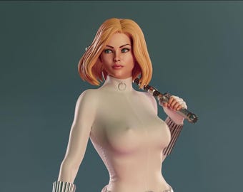 White Widow - Yelena Belova  - 3D printed resin figure kit for assembly and painting - Fan Art