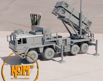 MIM-104 Patriot Launcher - 3D-geprint miniatuur militair voertuig voor oorlogsspellen, verkrijgbaar in 28 mm, 20 mm en 15 mm