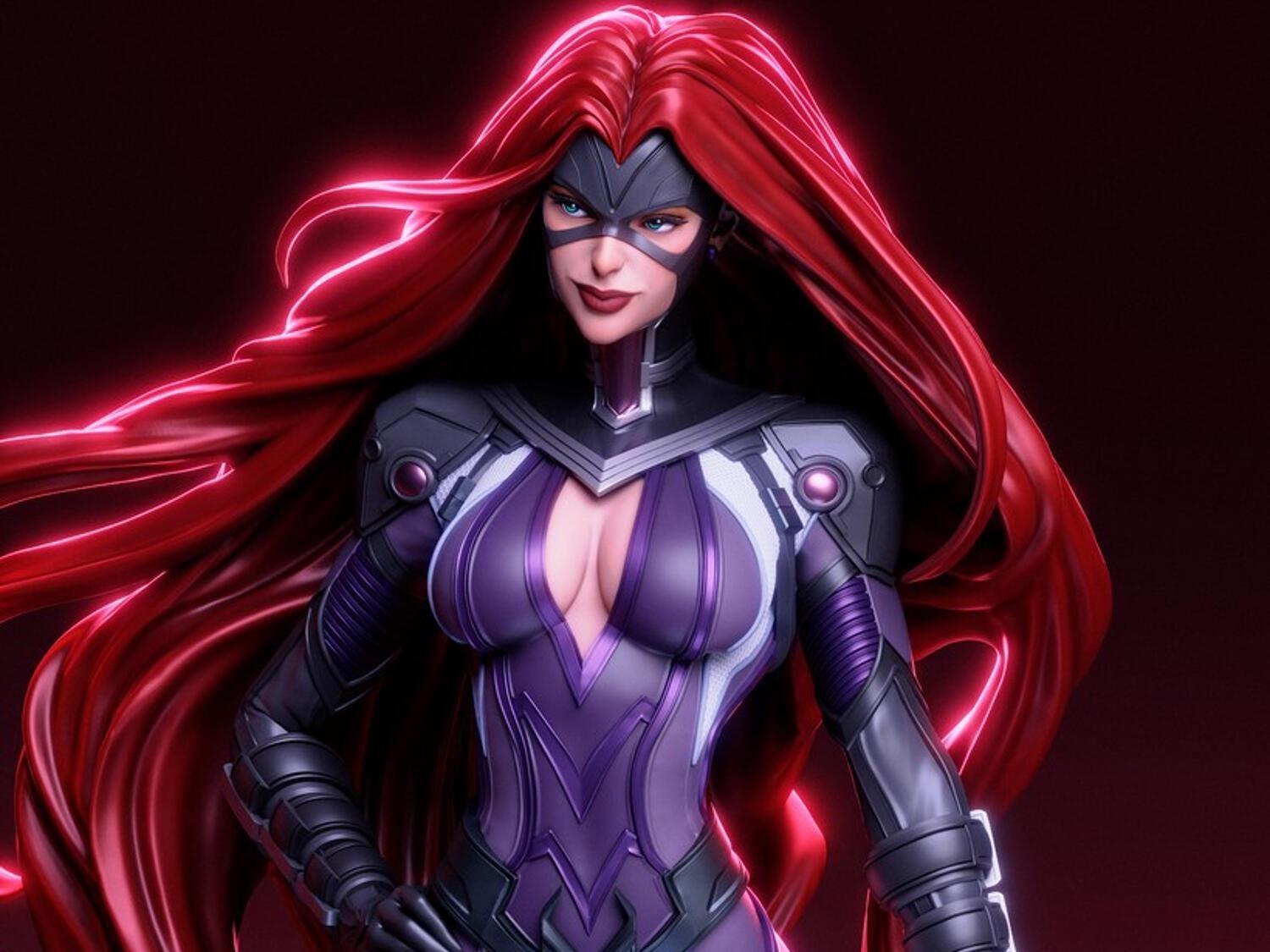 Medusa – The Queen of the Inhumans - 3D printed resin figure kit for assembly and painting - Fan Art