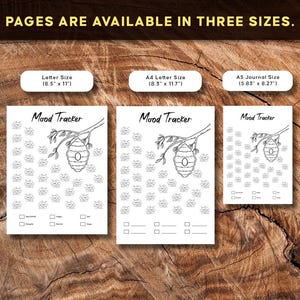 Bee Mood Tracker | Printable Monthly Mood Chart | PDF Planner Page - Etsy