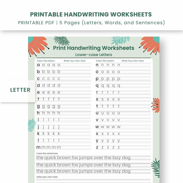 Print Handwriting Worksheets For Kids - Kids Educational Worksheets