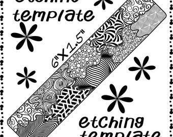 Metal Etching Making jewelry Etching pattern, metal, digital Download DP-F-8