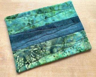 Emerald Green Coaster, Mug Rug
