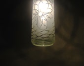 Chrysanthumum-ish - Pendant Bottle Lantern