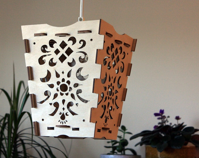 Flower Folk Diamond - Rhomboid Pendant Lantern