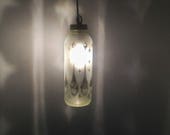 Pinstripe Heart Spoon - Pendant Bottle Lantern