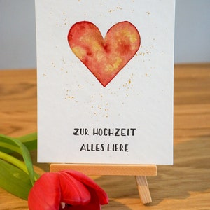 Klappkarte zur Hochzeit "Herz"