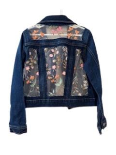 プー】MEDI LACE EMBROIDERYCOLLAR JACKET MEDI LACE EMBROIDERY