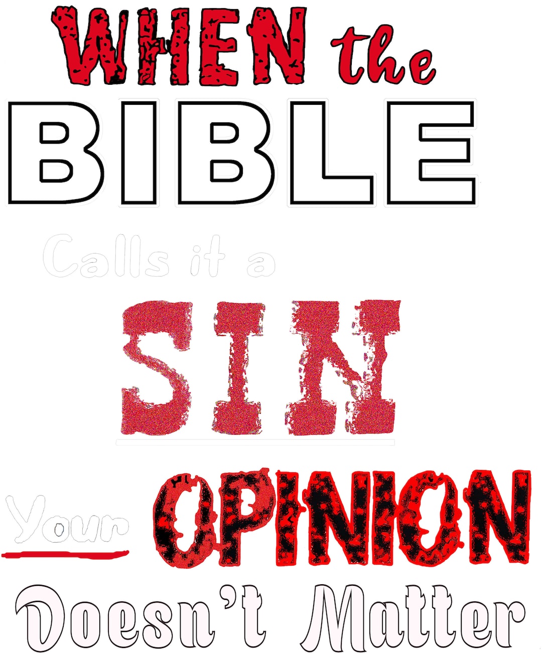 Bible Calls It a Sin - Etsy