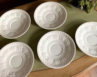 Wedgwood Wellesley China Saucers Four Etruria and Barlaston