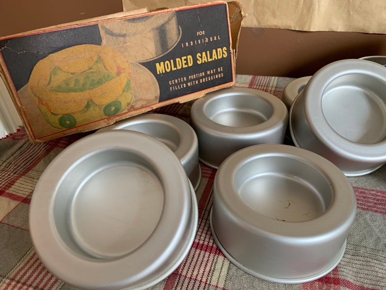 Vintage 1940s Mirro Baking Set Aluminum Individual Pans Short Cakes Etsy