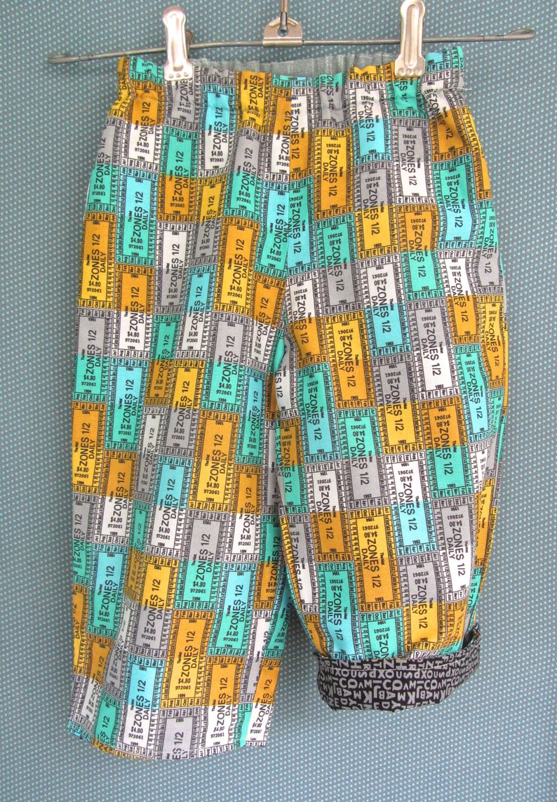 Toddler Boy Baby Boy Reversible Pants Size 12 Months Transportation