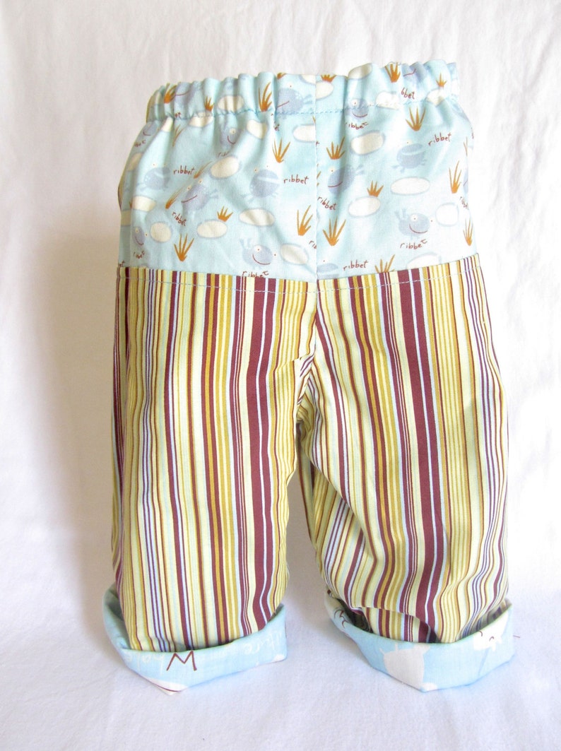 Baby Boys Reversible Cotton Pants Size 6 months Animal | Etsy