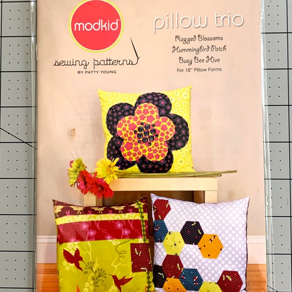 Mod Kid  Pillow Set  Trio Sewing Pattern Patty Young SALE