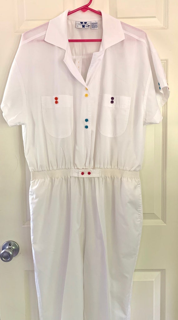 Final Clearance White Jumpsuit Womens size Large 1