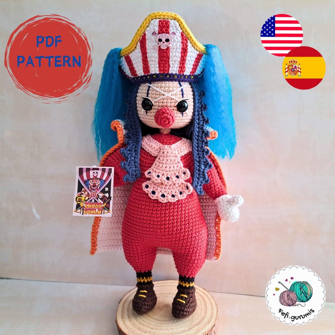 Clown Clown Pattern PDF Amigurumi Crochet English/spanish - Digital ...