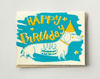 Happy Birthday Dog | Notecard