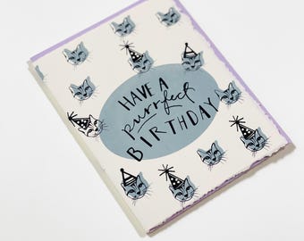 Have a Purrfect Birthday | Notecard