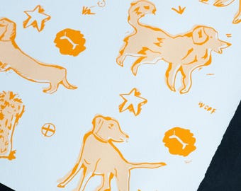 Doggie Time Screen Print