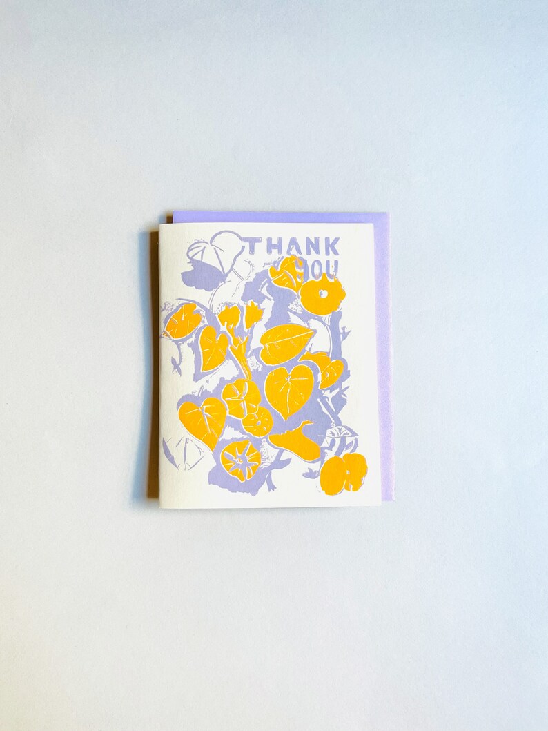 Thank You Morning Glory Notecard Bild 2