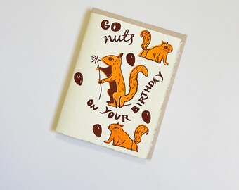 Go Nuts Birthday | Notecard