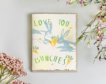 Love You Bunches | Notecard