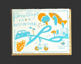 Greeting From Austin | Notecard