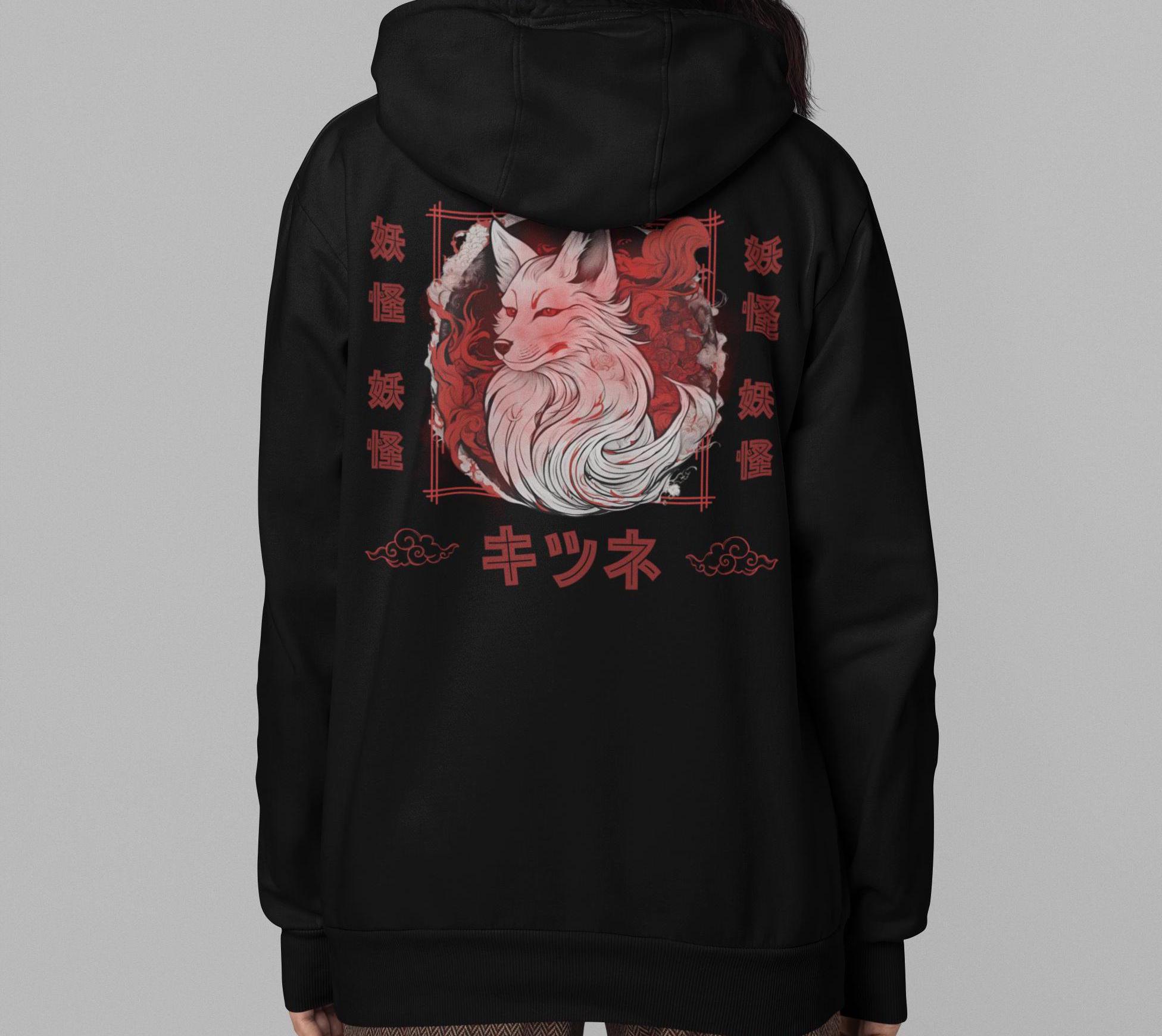 Kitsune Fox Hoodie - Etsy