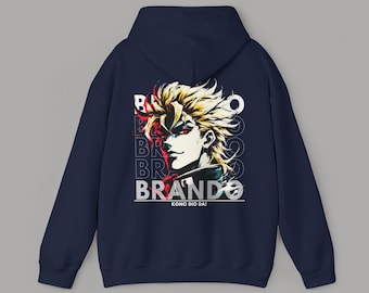 Anime Dio Brando Hoodie, Jojo Bizarre Adventure Hooded Pullover