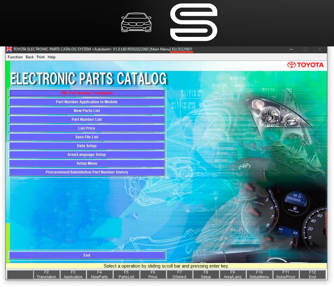 Toyota Electronic Parts Catalog System Autokent V1.0 EPC 062022 Etsy