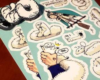 Witch Hat Atelier Brushbuddy Stickers and Pin