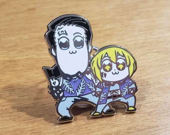 Limbus Company The Middle Little Brother Meursault and Little Sister Don Quixote Pop Team Epic Pin