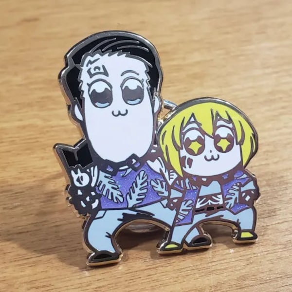 Limbus Company The Middle Little Brother Meursault and Little Sister Don Quixote Pop Team Epic Pin