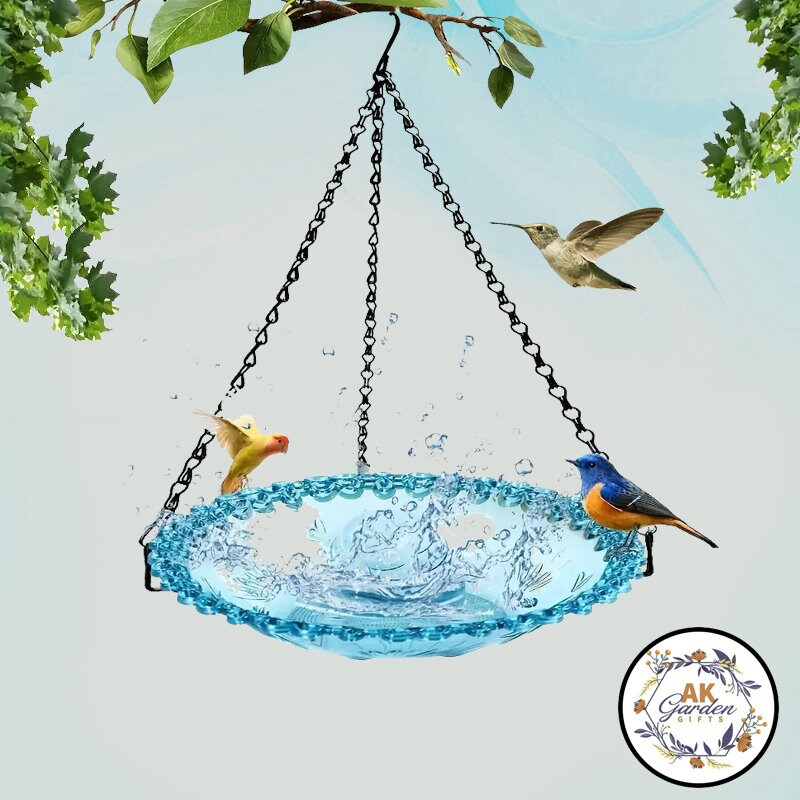 Melrose International Cauliflower Birdhouse and Hanging Birdbath (Set of 2)
