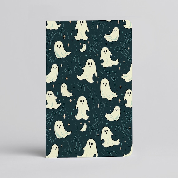 Ghost Pocket Notebook, Cute Sheet Ghost Journal, Halloween Spooky Season Journal, Unique Memo Book, Notebooks, Stationery, Journaling, Gift