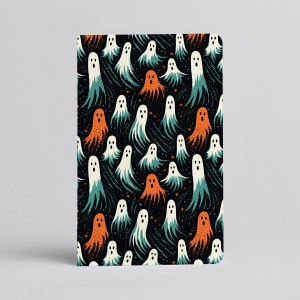 Ghost Pocket Notebook, Cute Ghost Journal, Halloween Spooky Season Journal, Unique Memo Book, Notebooks, Stationery, Journaling, Gift