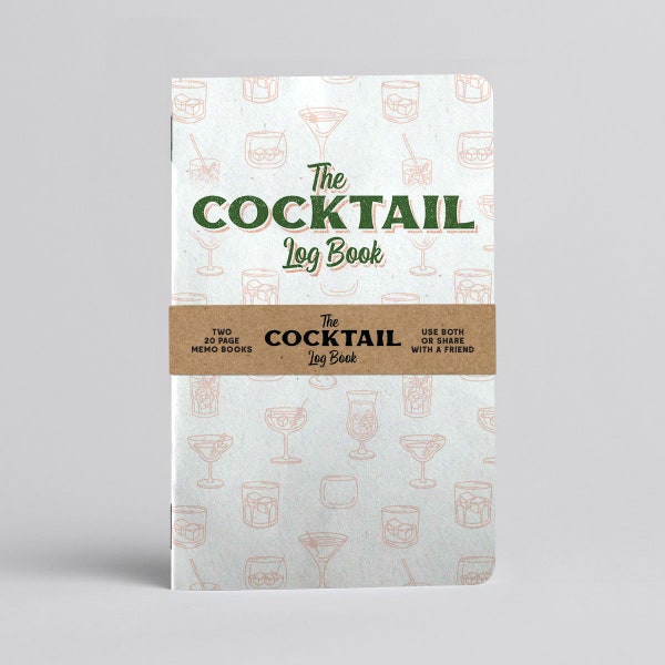 Cocktail Tasting Journal, Cocktail Recipe Book, Cocktail book, Bridesmaid Gift, Unique, Christmas Stocking, Birthday, Anniversary, valentine