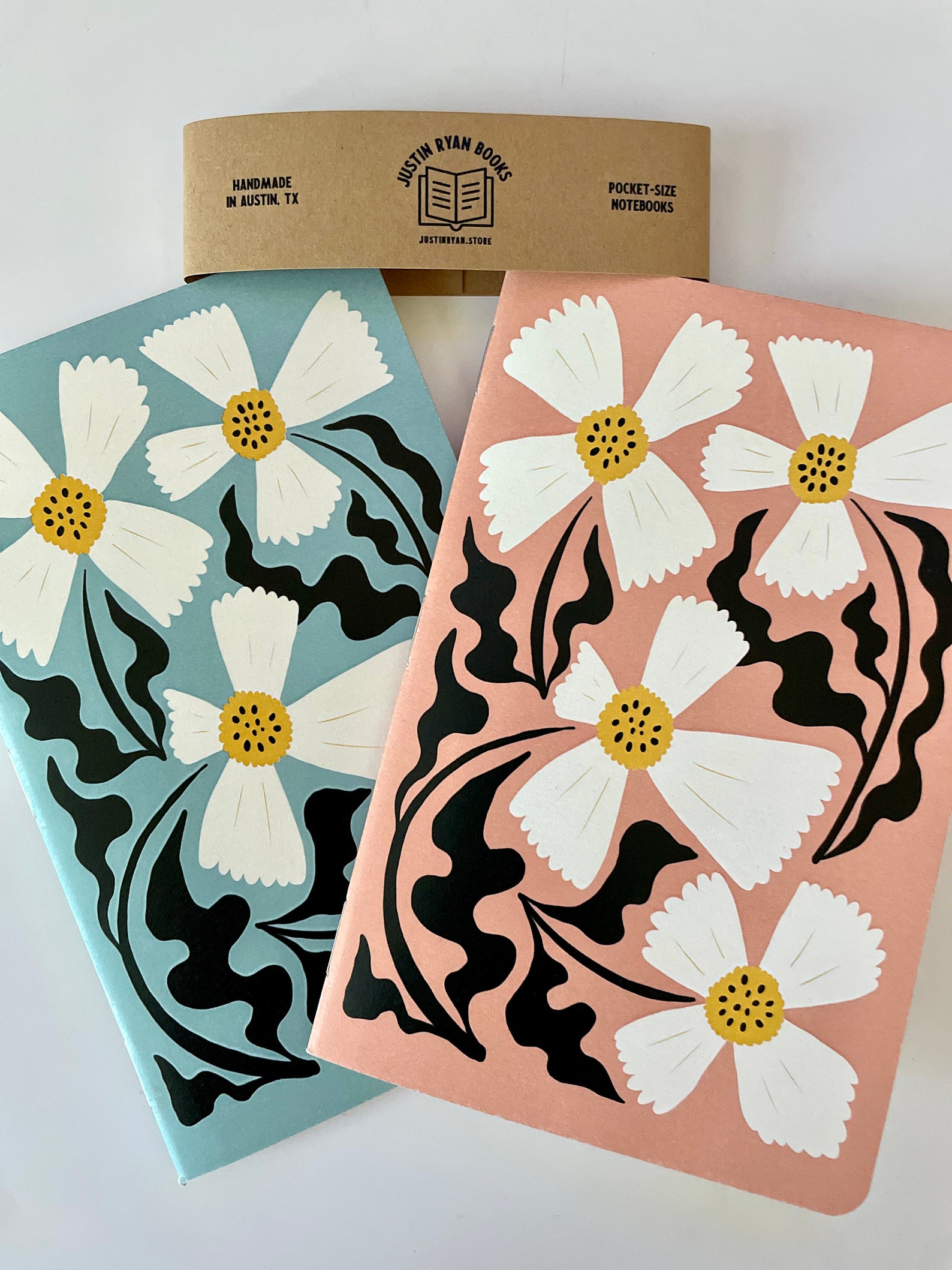 Floral Spring Notebook, Bright Flower Journal, Colorful Memo Book ...